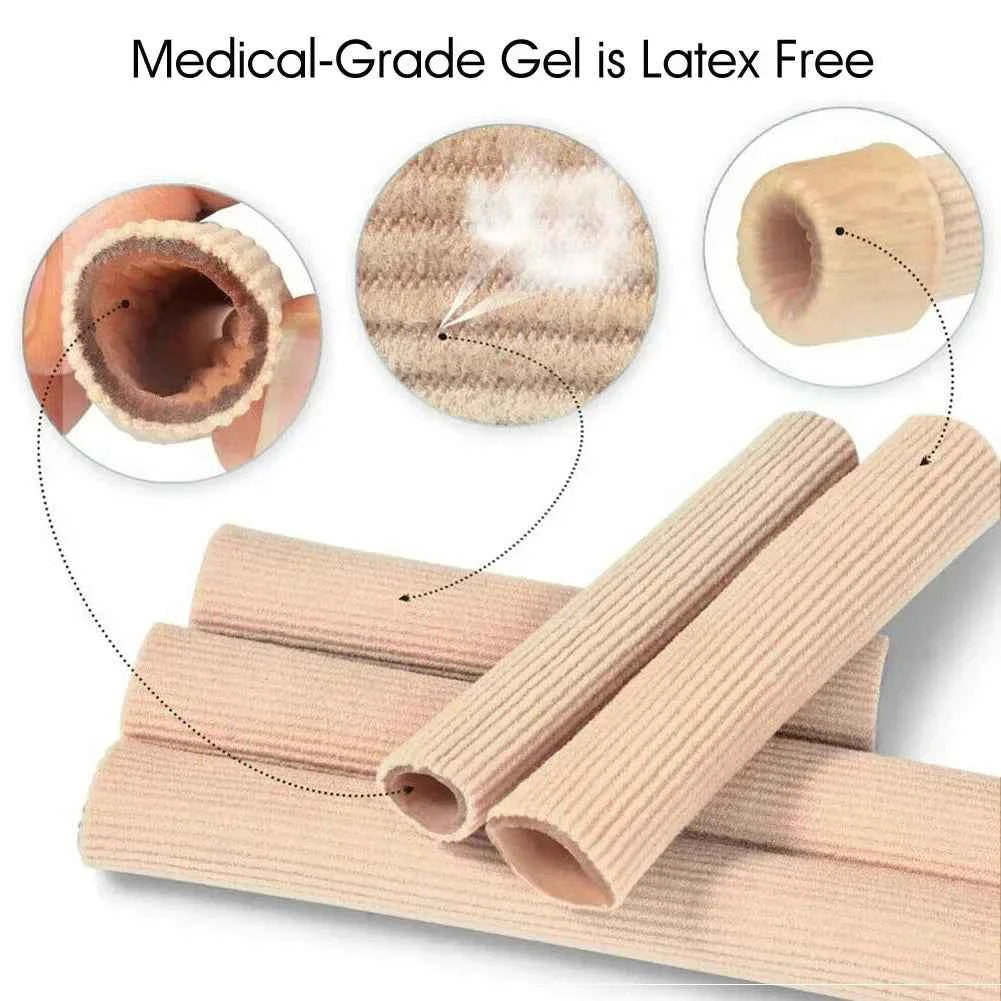 Elastic Fiber Gel Toe Protectors - Non-slip Silicone Finger Cots & Toe Tubes | Foot Care Accessories for Comfort & Protection Mu