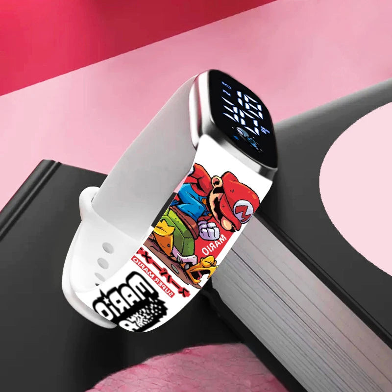 Kids LED Watch Touch Control Digital Watch Silicone Strap Waterproof Sport Wristwatch for Boys Girls Children Birthday Gift