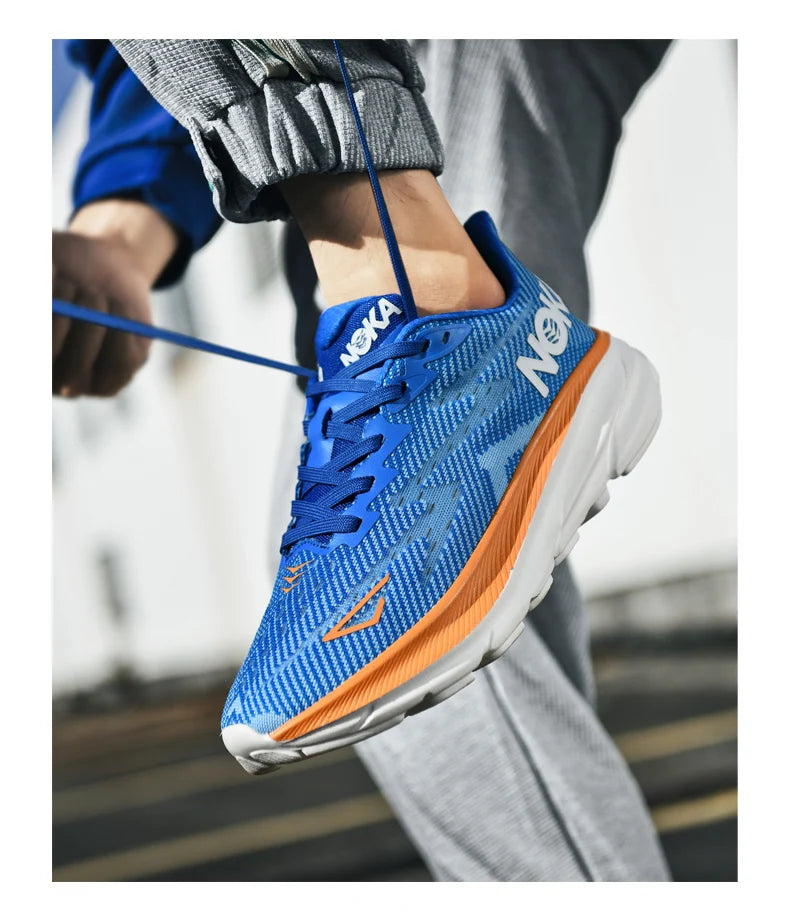 Marathon Sports Running Shoes Men Breathable Lightweight Sneakers Comfortable Athletic Nonskid Leisure Outdoor Sneakers for Men