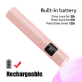 YIKOOLIN Portable Handheld UV Nail Lamp LED Mini Nail Dryer with LCD Screen USB for Gel Nails USB Rechargeable Nail Light