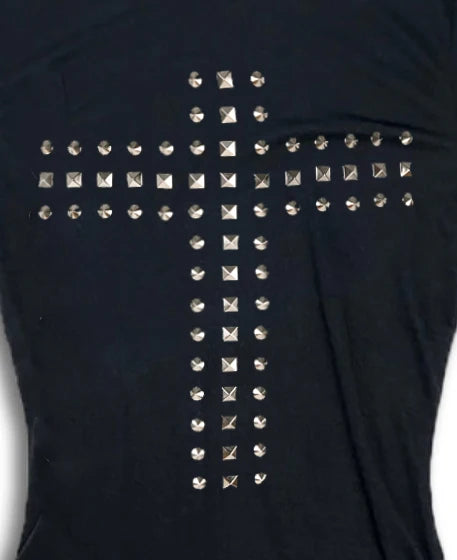 Summer Harajuku Y2k Cross Rhinestone Crop Top American Style Hot Girl Sexy Top Slim Fit Chic Crop Top Goth Hip Hop High Street