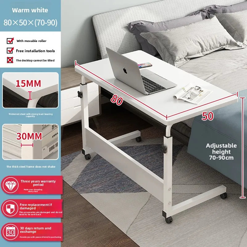 Computer desk Bedside table Mobile lifting small table Household small laptop holder with wheels
