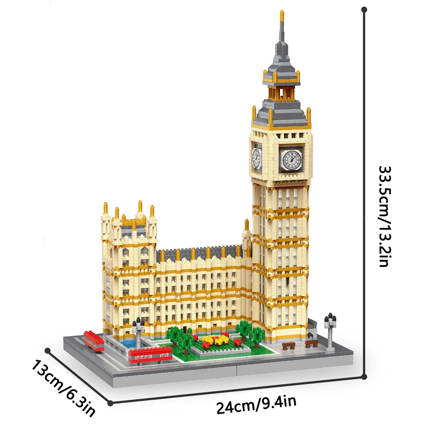 Louvre Model Micro Mini Building Blocks Toys Set: LED-illuminated Iconic Architecture Perfect Decorative Illuminate Your Space