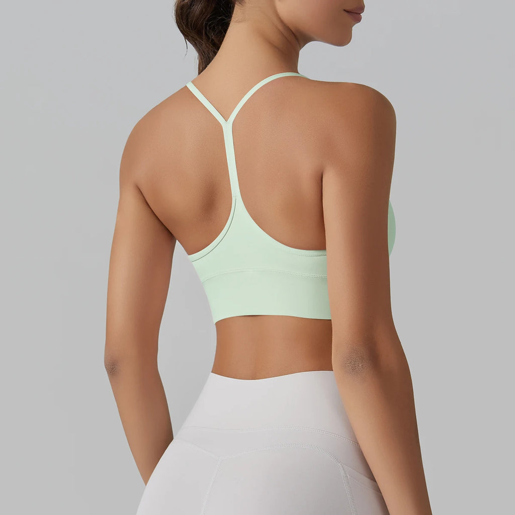 Women Sport Bra Fitness Top Yoga Bra Underwear Sexy Y-back Running Yoga Gym Crop Top Women Push Up Sports Bra
