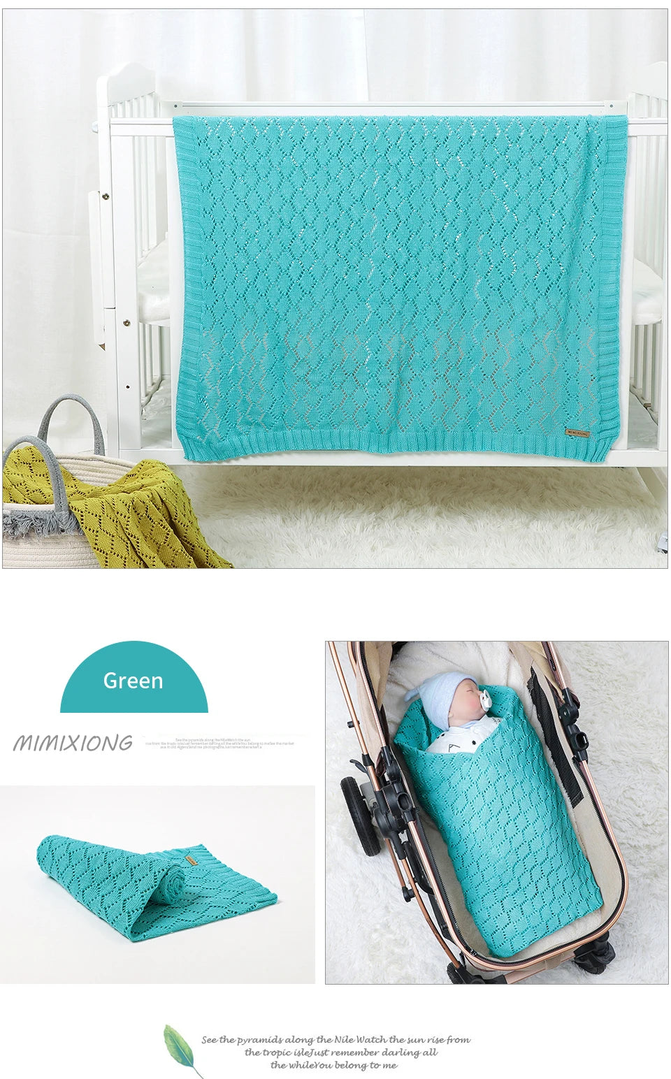 Baby Blanket Super Soft knitted Newborn Stroller Bed Sleeping Cover Toddler Infant Bedding Muslin Swaddle Wrapper 100*80CM Plaid