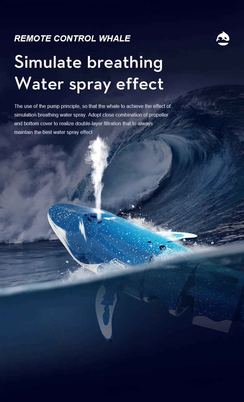 Underwater RC submarine Remote Control Whales shark Submarines Boat toy Ship Diving In Pools Lake Gift water toys for children