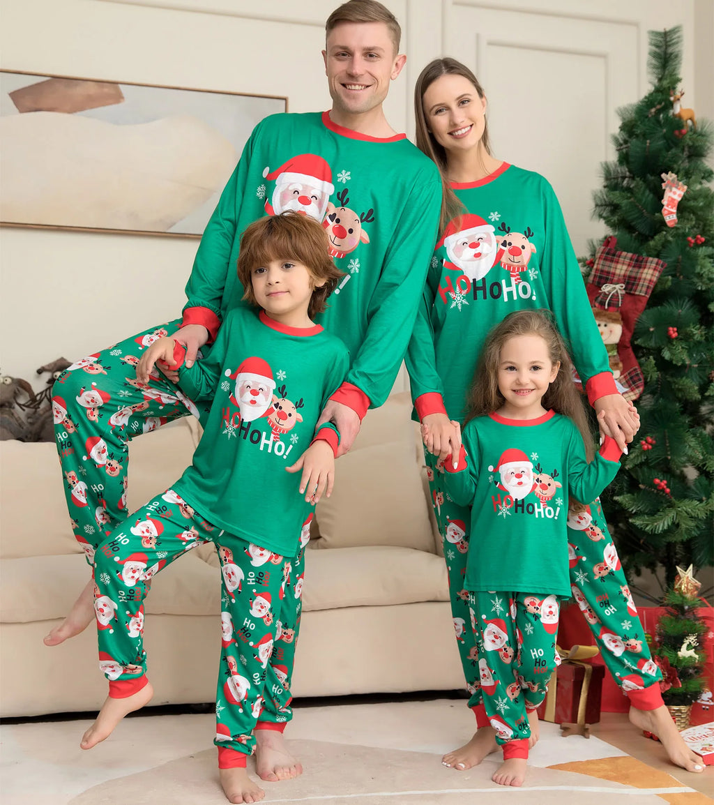Christmas Family Pajamas Set 2025 Xmas Matching Outfit Adult Kids Women Pyjamas Clothes Mother And Daughter Father Son Sleepwear