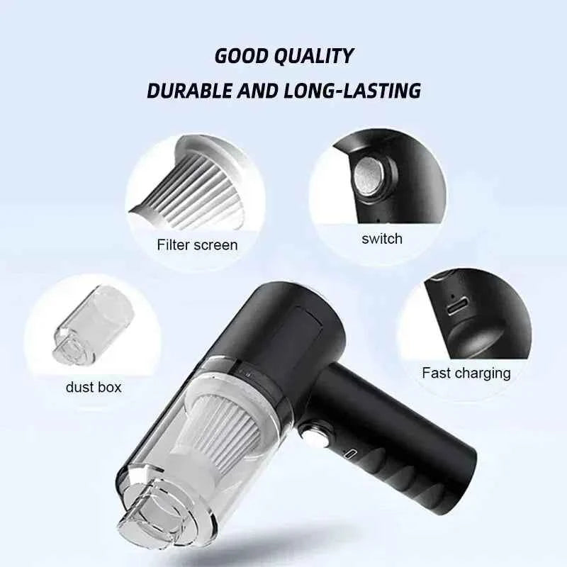 Portable Wireless Car Vacuum Cleaner With HEPA Filter