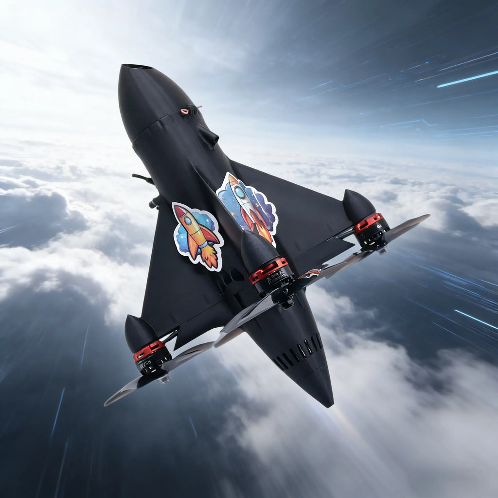 B-CUBE Rocket 5inch FPV Frame Kit Carbon Fiber Racing Drone Quadcopter Freestyle INAV Beatflight F745 H743 Flight Control
