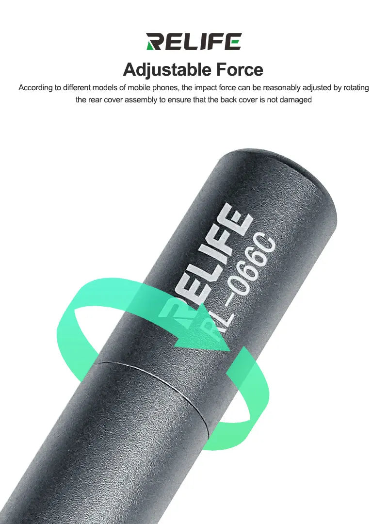 RELIFE RL-066C Back Glass Breaking Pen Phone Rear Camera Disassembly Tools Back Glass Removal Repair Refurbushing Blasting Tool