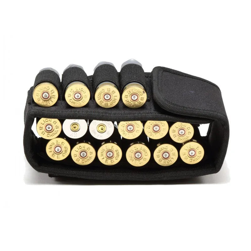 Hunting 16 Rounds Shotgun Storage Bag Molle Magazine Pouch Outdoor Shotgun Cartridges Bullet Mag Holder Accessory Bag
