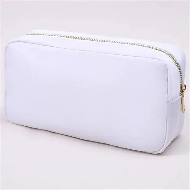 Stock Multi Colors Nylon Pouch Large Cosmetic Bag Zipper Toiletries Organizer Bag For Women Girls Gift Makeup Pouch