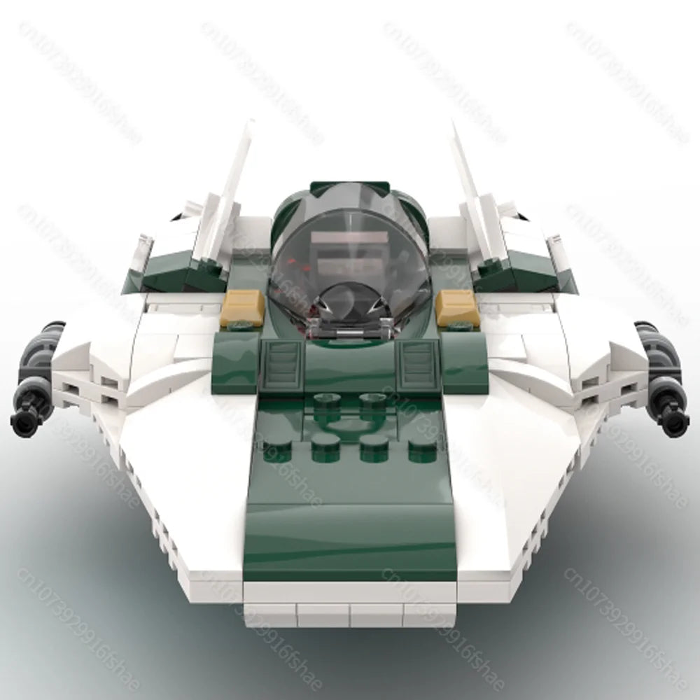 NEW star battle Movie MOC A-wing space fighter Model DIY creative ideas Christmas Child Toy Assembly Puzzle birthday Gift