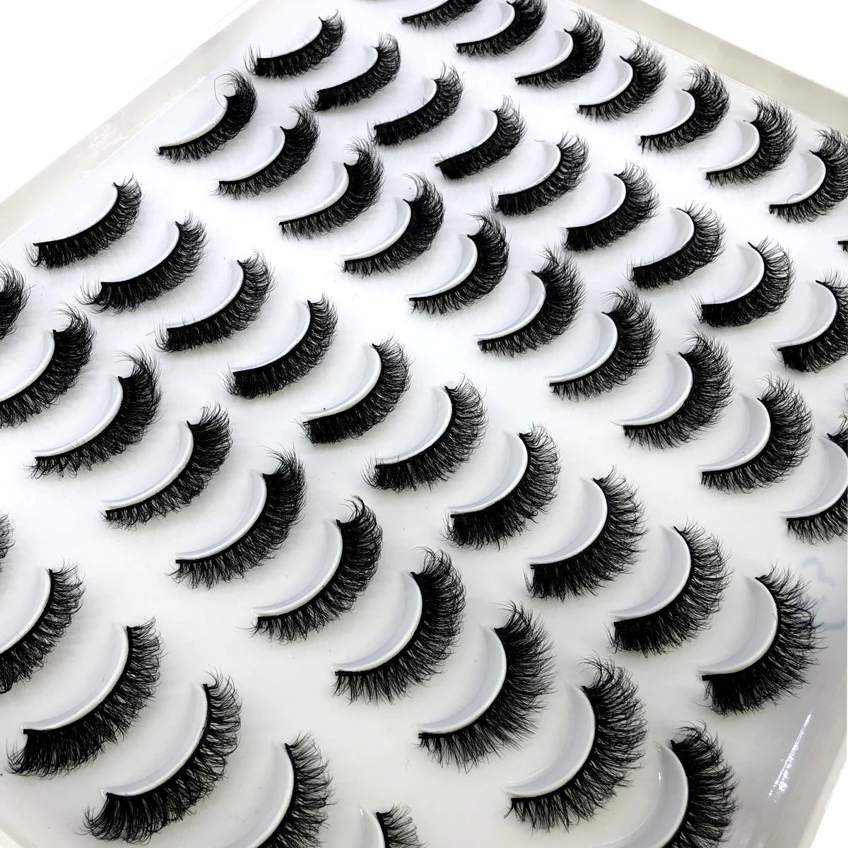 HBZGTLAD 30/40 pairs of natural long 3D artificial mink false eyelashes false eyelashes makeup set mink eyelashes extended eyela