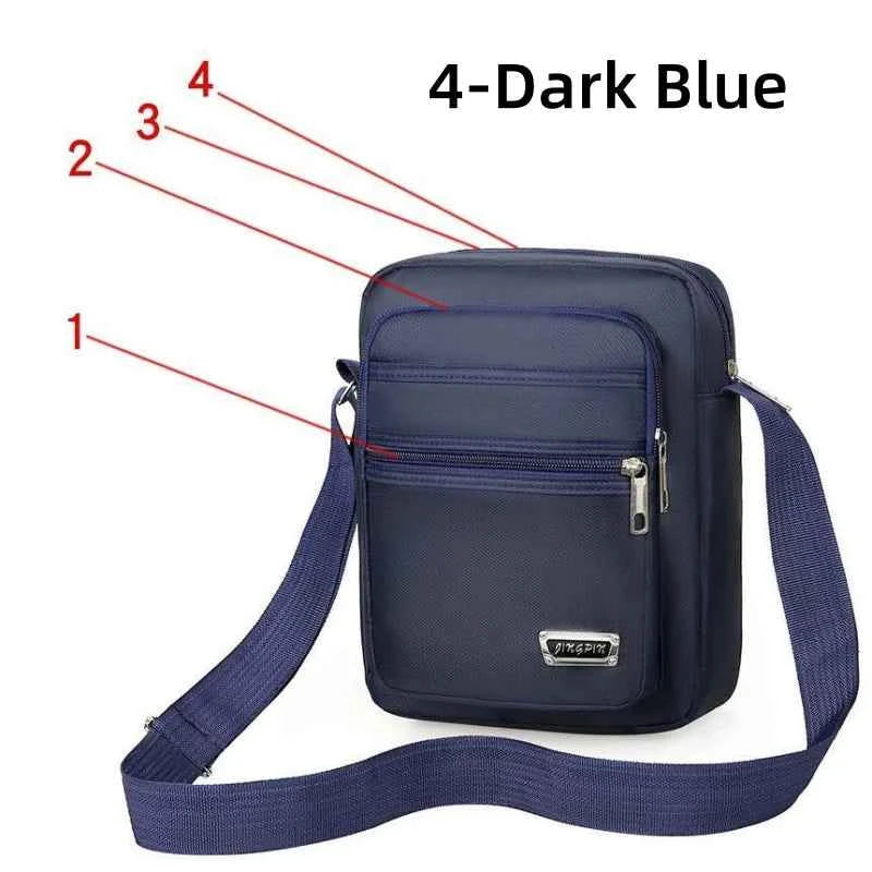 Brand New Men Crossbody Bags Male Nylon Shoulder Bags Boy Messenger Bags Man Handbags for Travel Casual Large Satchel Grey