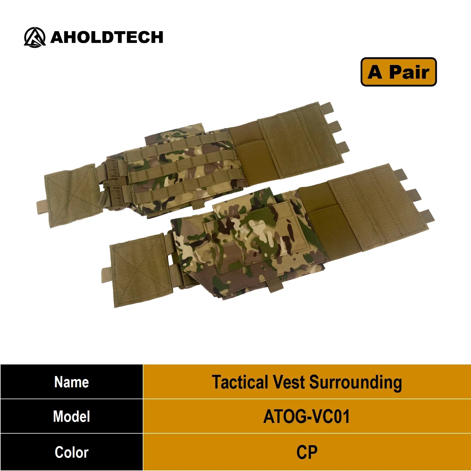 Aholdtech Tactical Quick Release Surrounding Abdominal Belt For Plate Carrier Vest Carrier Elastic Cummerbund Vest Accessories