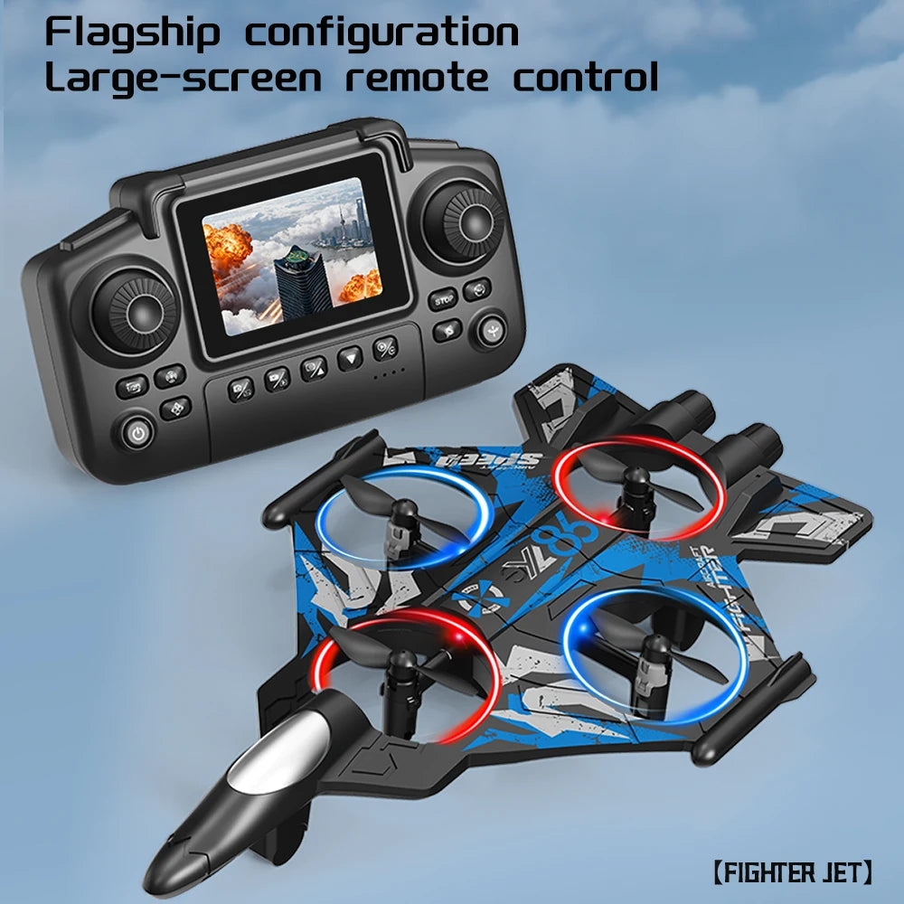YL86 RC Plane Helicopter Three speed switching Aircraft Rolling at 360 °Fighter Hover at fixed height RC Drone Toys