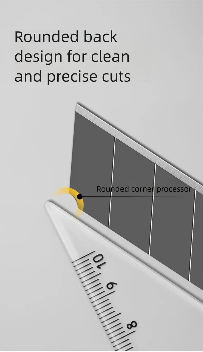 Deli Heavy Duty Utility Knife Sharp Black SK5 Carbon Steel Blades 9mm/18mm/Auto-Retractable Box Cutter for Cardboard Cartons
