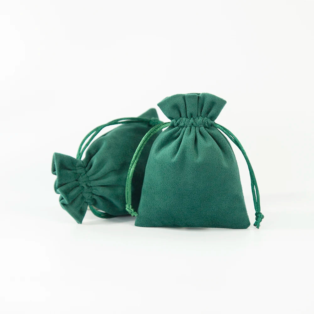 10pcs Velvet Anime Jewelry Organizer Small Gift Bags Drawstring Packaging Pouch For Women Rings Earrings Keychain Wedding Favor
