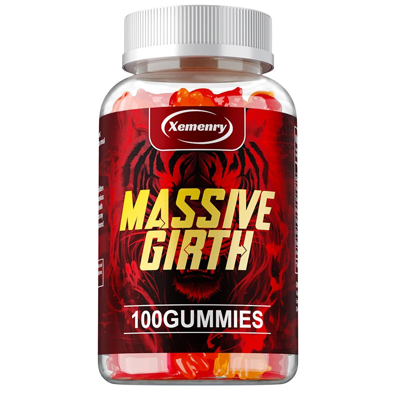 100 Gummies Package Men’s Vitality Gummies Supplement – Energy & Endurance Support
