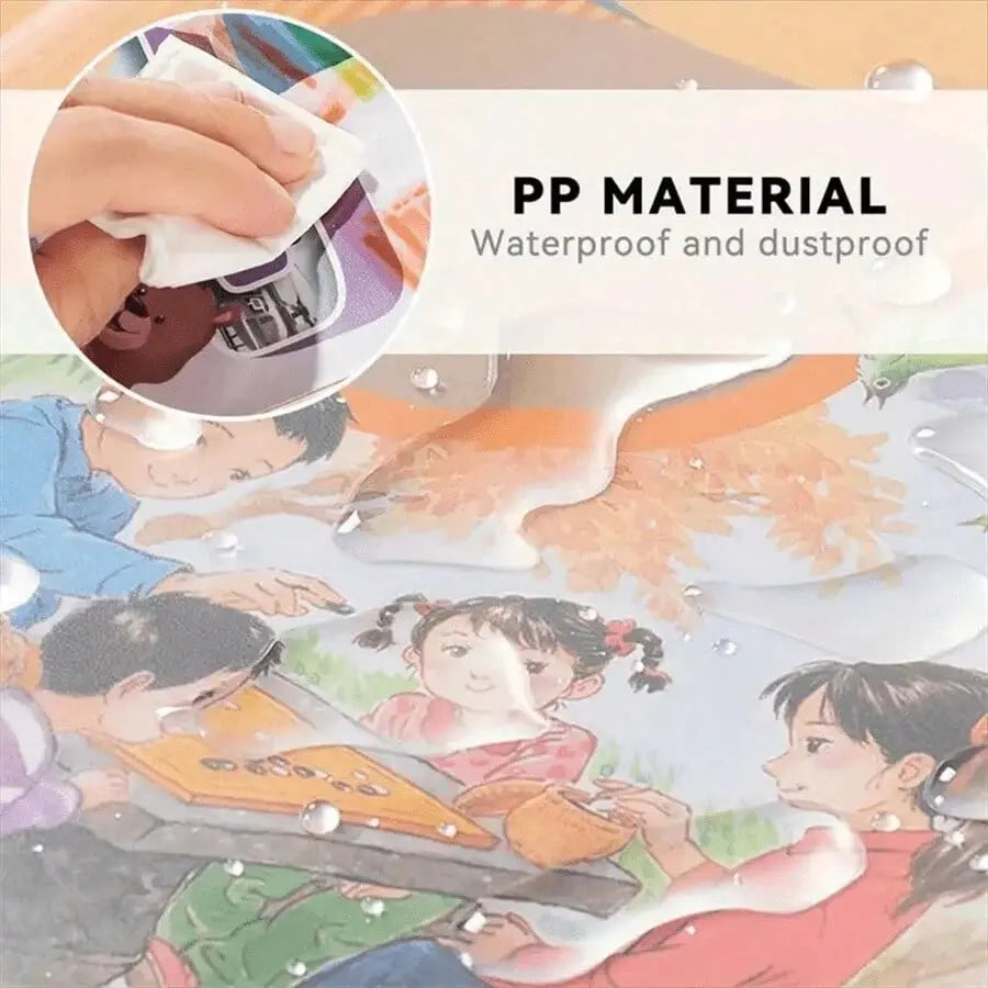 10 pcs Transparent Plastic Book Covers Waterproof And Wear-Resistant for A4/16K/A5 Books Ideal Student Back-to-School Supplies