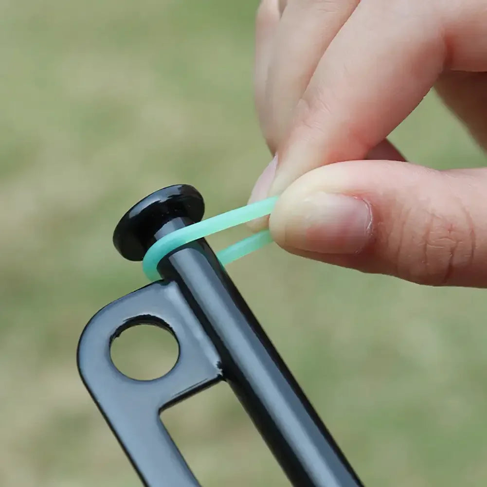 Multifunctional Outdoor Nail O-Type Silicone Luminous Ring Camping Fishing Safety Warning Supplies Camping Accessories