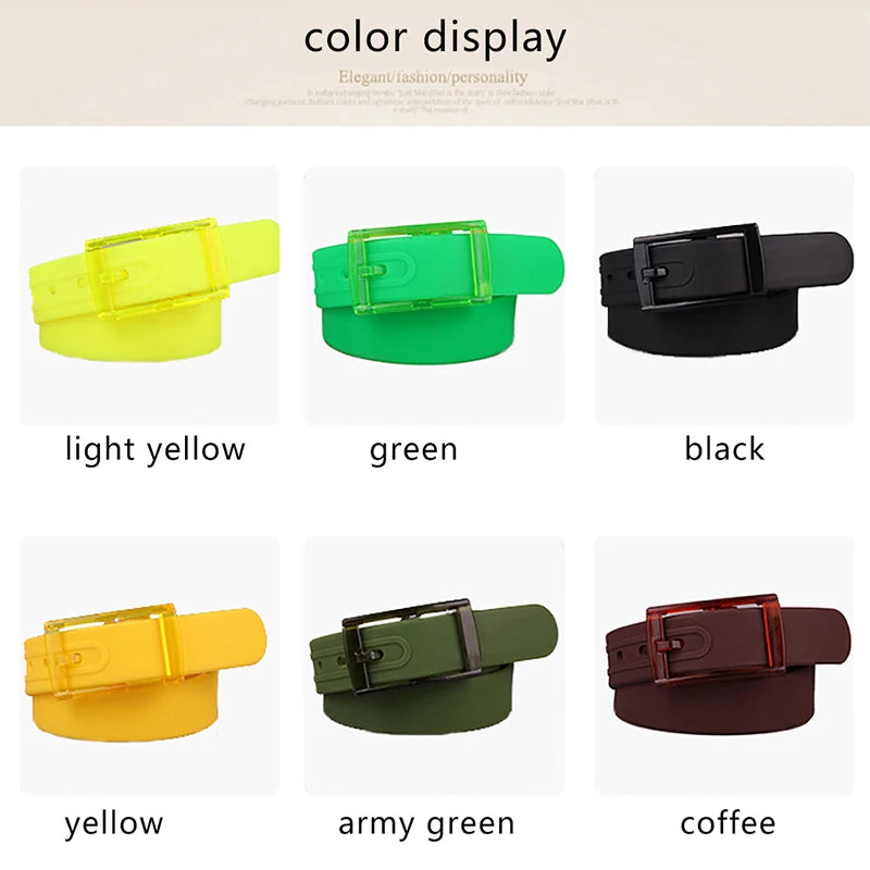 Candy Type Fashion Men And Women Lovers General Belt Silica Gel Plastic Defence Allergy Environmental Protection