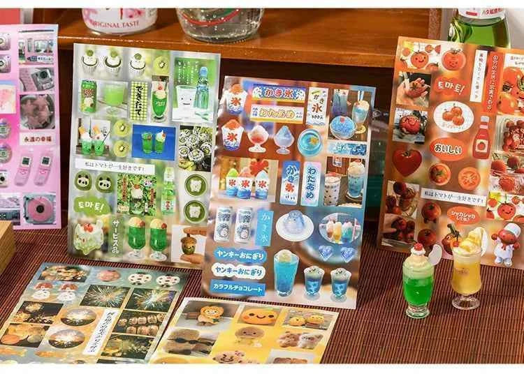 20 pcs Cartoon Sticker Books Journal Planner Decorative DIY Scrapbooking Sticker Laptop Student Korean Stationery Sticker Gift