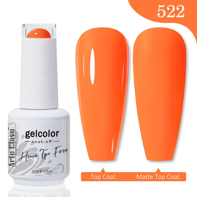 Arte Clavo TPO HEMA FREE Top Quality Discount Price 131 Colors Nail Gel Polish New Formula Nail Gel 15ml Bottle UV Gel Varnish