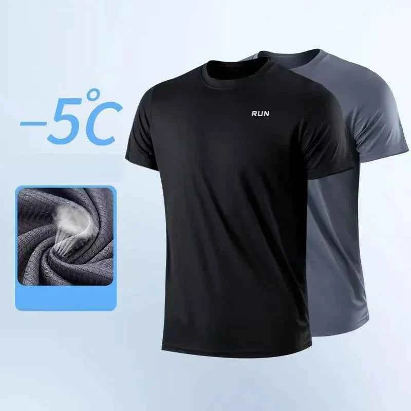 Summer Men Casual t-Shirt Short Sleeve White Tee Shirts Soild o-Neck Tops t Shirt Quick Dry Gym Running t-Shirts Male clothes