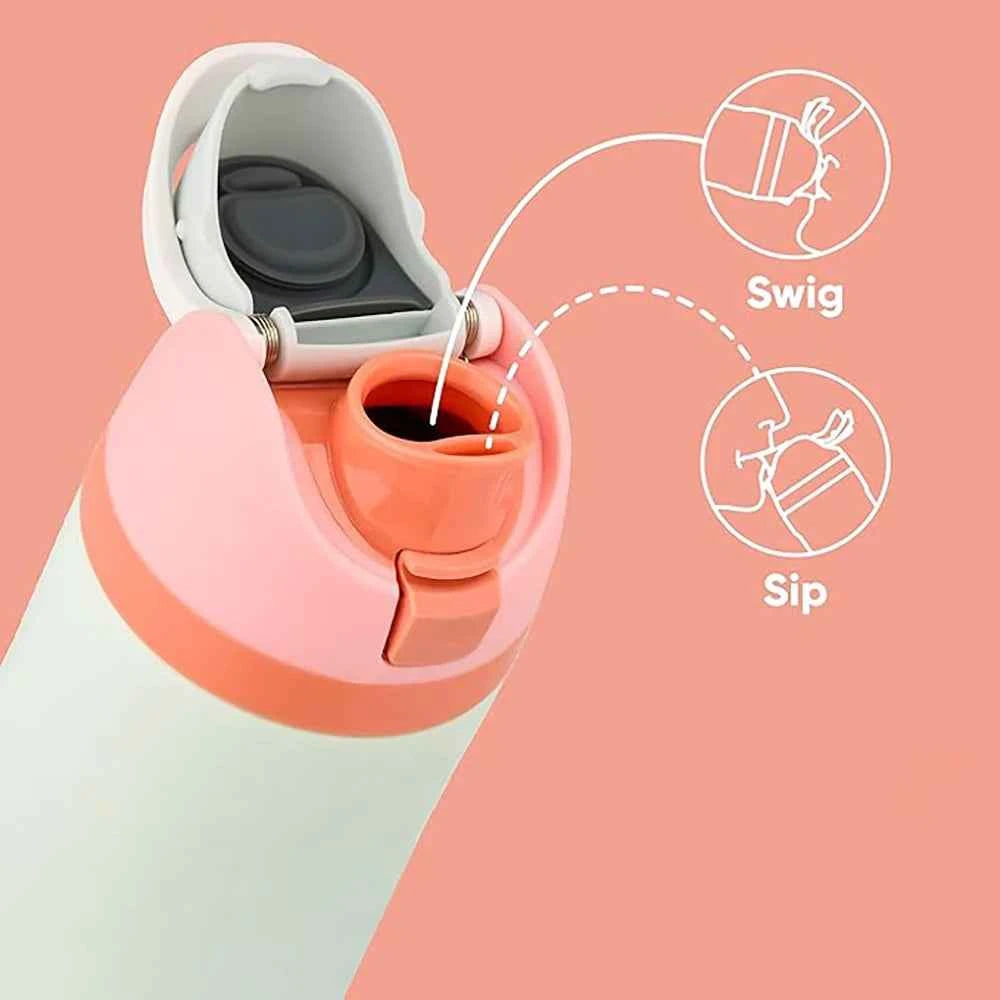 24Oz Insulated Stainless Steel Water Bottle with Straw BPA Free Leakproof Bottle Daily Sports Use Prefect Gift for Women