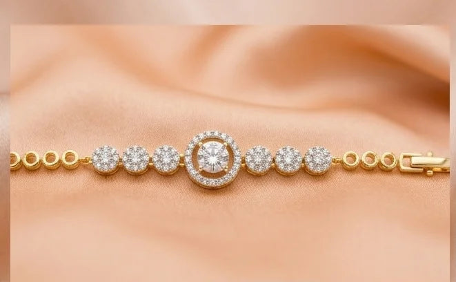 7.00CT Round Cut Lab Grown Diamond Bangles IGI Certified 14K Rose Gold Women's Classic Style Everyday Wear 20gm Jewelry
