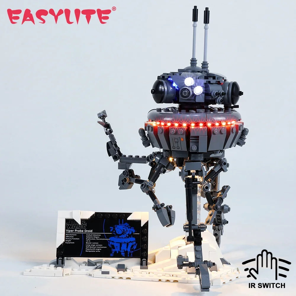EASYLITE Led Light Set For 75306 Wars Imperial Probe Droid Collectible DIY Toys Blocks Only Bricks Lighting Kit No Model