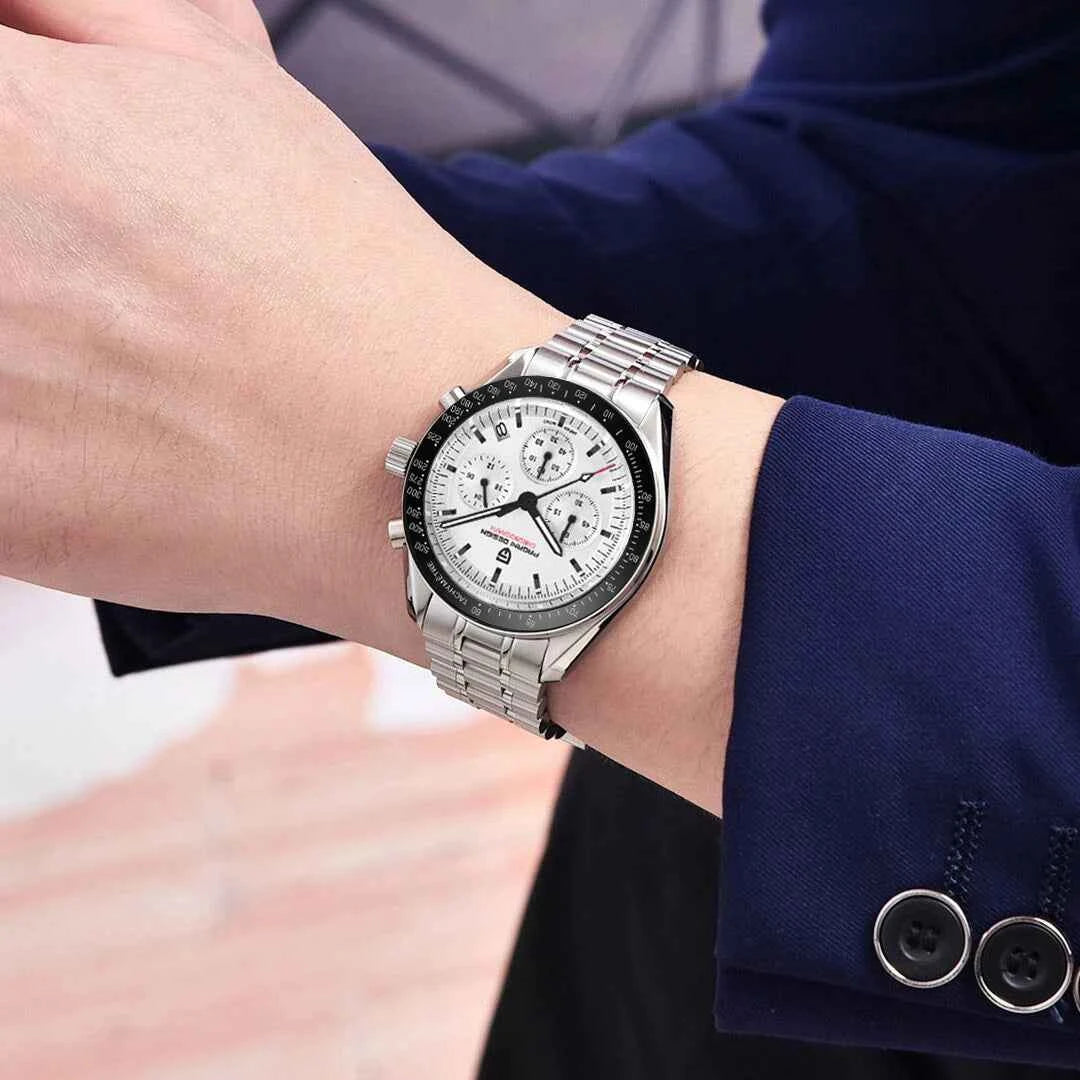 Men's Chronograph Quartz Watch With Sapphire Crystal