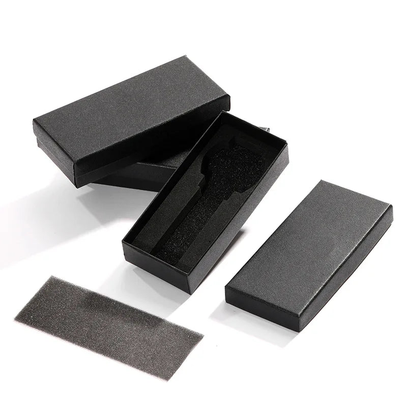 1pc Single Watch Box Delicate Paper Wristwatch Display Case Watch Gift Packaging Box With Sponge Travel Jewelry Organizer Case