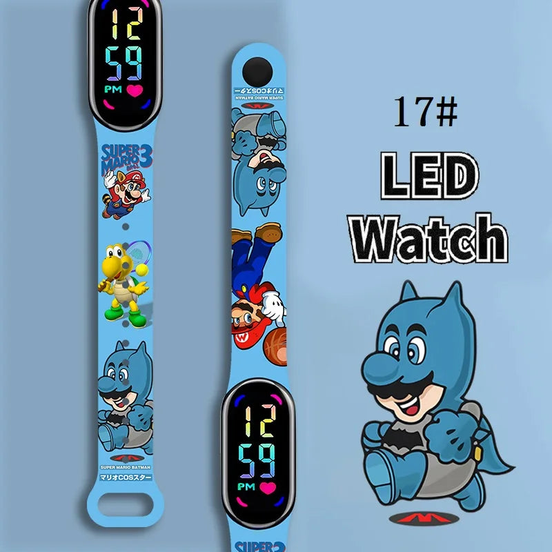 Kids LED Watch Touch Control Digital Watch Silicone Strap Waterproof Sport Wristwatch for Boys Girls Children Birthday Gift