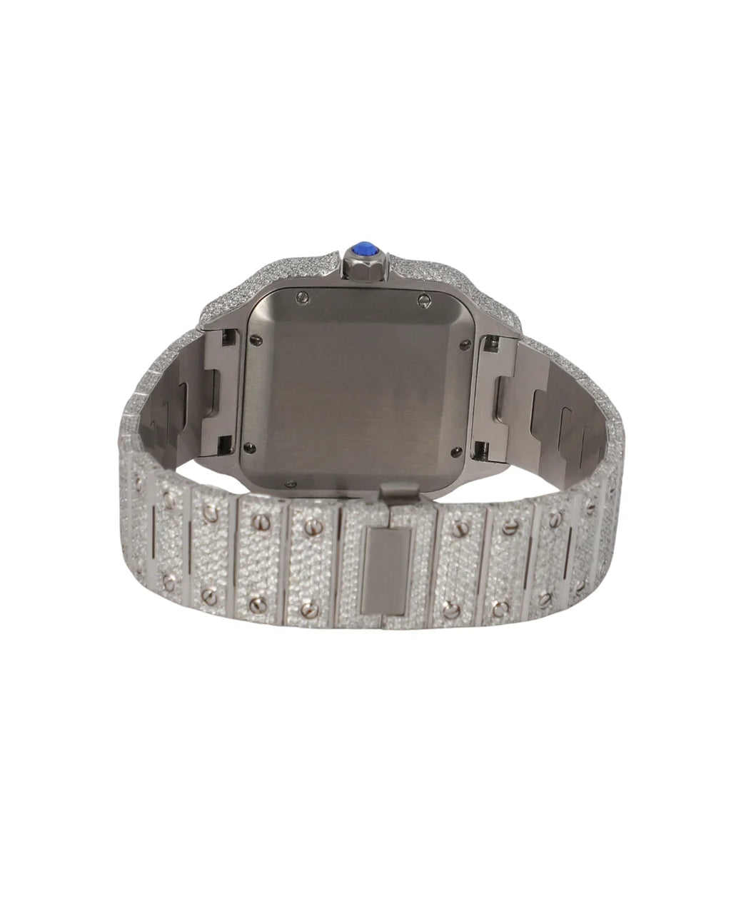 Top Quality Round Shape Diamond Watch in Red Dial for Wedding and Partywear Mens Quartz Watch Available at Affordable Price