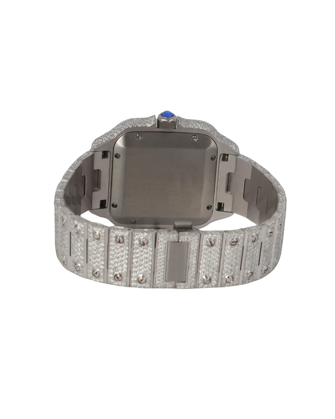 Top Quality Round Shape Diamond Watch in Red Dial for Wedding and Partywear Mens Quartz Watch Available at Affordable Price