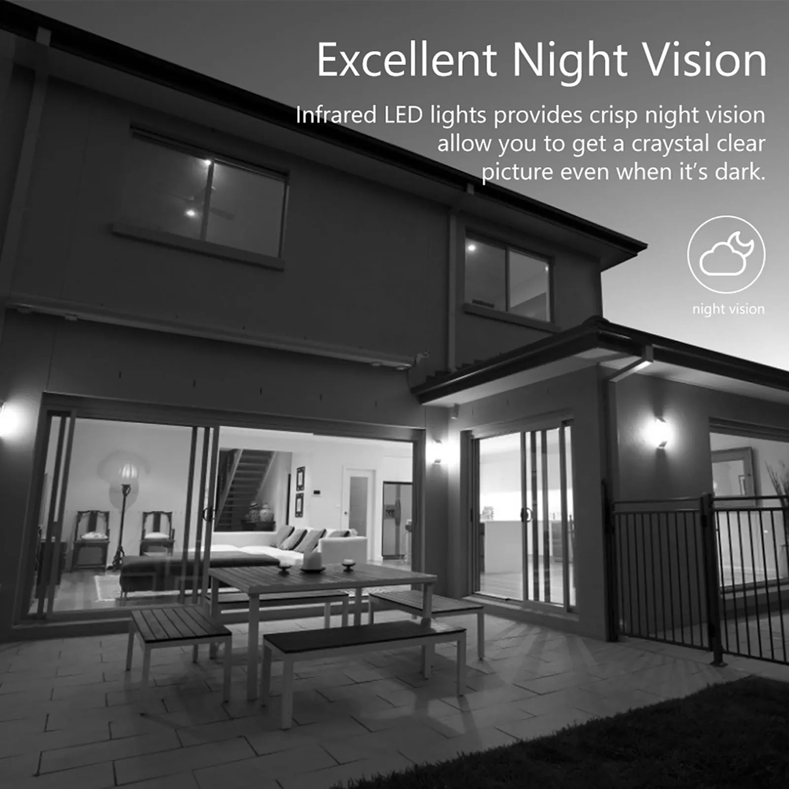 2MP 1080P Full High Definition Camera Outdoor/Indoor Infrared Night Vision Weatherproof Surveillance CCTV w/ Camera NTSC System