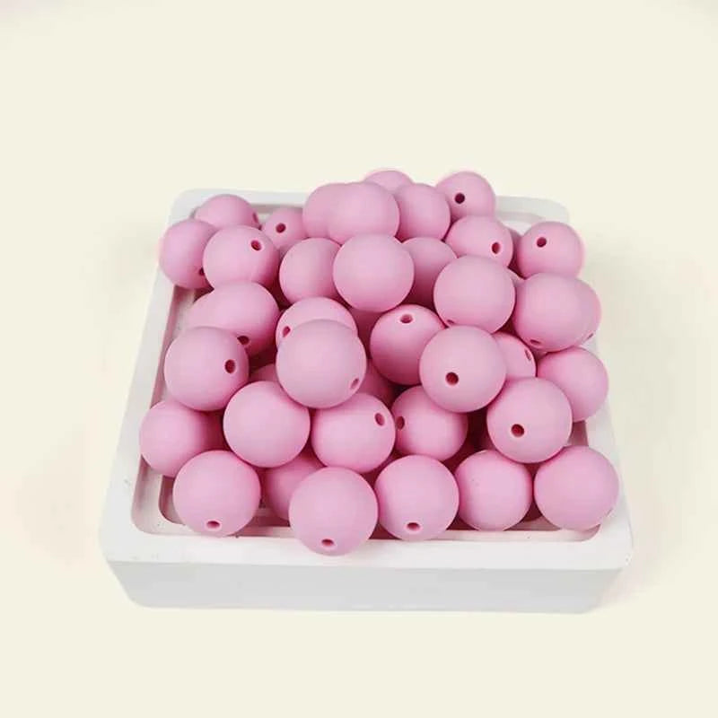 12mm Siilcone Round Beads 100/50/20Pcs For Jewelry Making To Make Bracelets DIY Keychain Necklace Jewelry Accessories BPA Free
