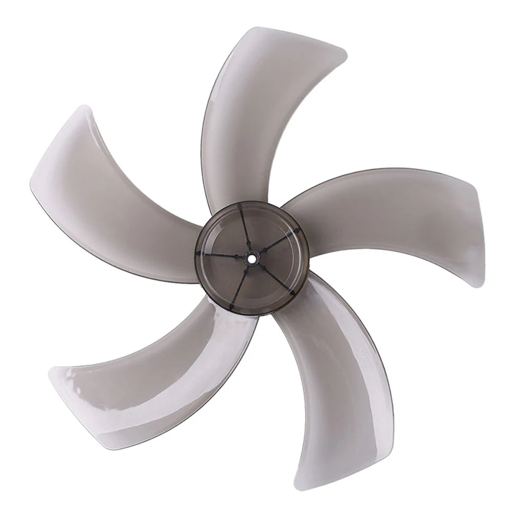 16 Inch Household Plastic Fan Blade Five Leaves With Nut Cover For Pedestal Transparent Table Stand Fanner General Accessories