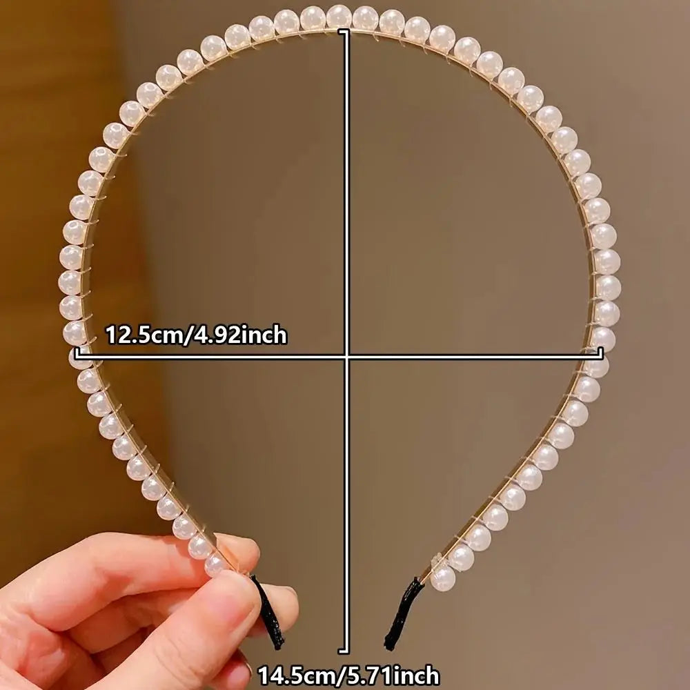 5 Pieces of Girls' Princess Hair Accessories, Children's Imitation Pearl Hairbands, Birthday Hairpins, Baby Flower Girl Headband