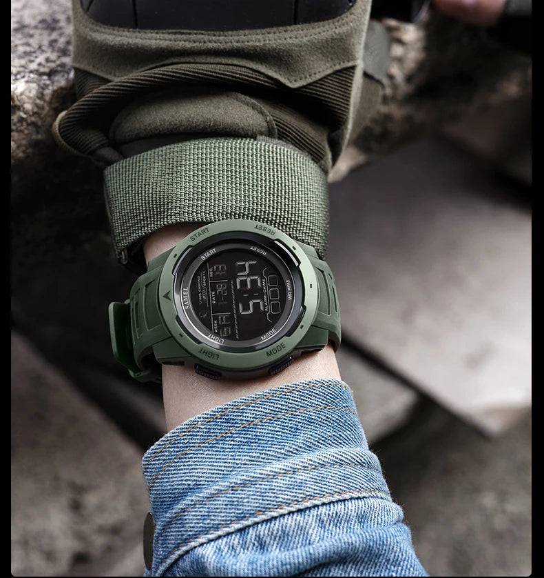 New SMAEL 8105 Watches Camo Strap Military Sport Watch for Men Clock Fashion Digital Wristwatch Waterproof Shockproof Watches