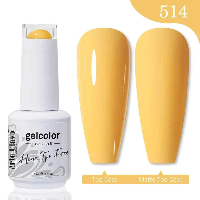 Arte Clavo TPO HEMA FREE Top Quality Discount Price 131 Colors Nail Gel Polish New Formula Nail Gel 15ml Bottle UV Gel Varnish