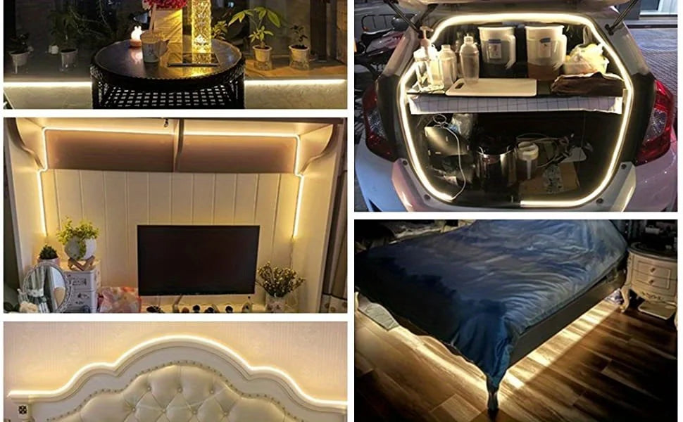 LED Strip Neon Light USB DC 5V Dimmable Touch Sensor Switch Flexible Silicone Neon Sign Tape Waterproof For Outdoor Room Decor