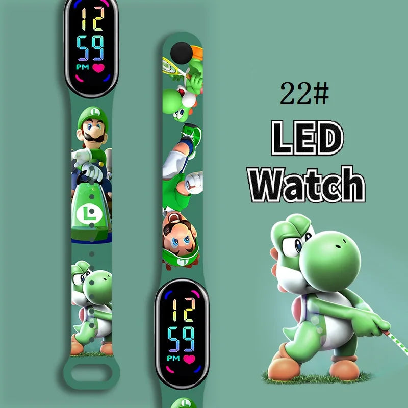 Kids LED Watch Touch Control Digital Watch Silicone Strap Waterproof Sport Wristwatch for Boys Girls Children Birthday Gift