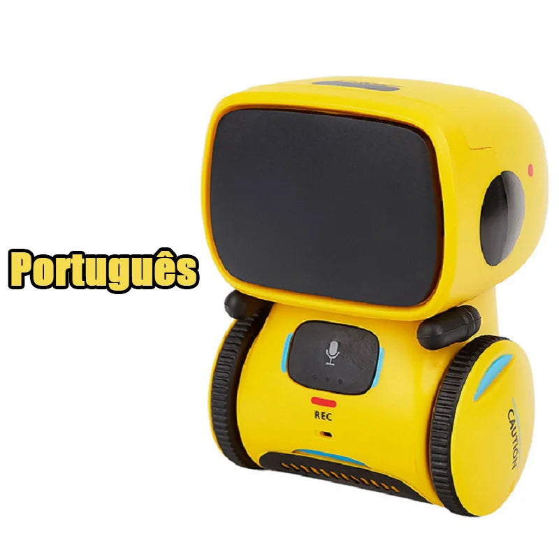 Pt-Yellow Color Interactive Voice Control Smart Toy Robot For Kids