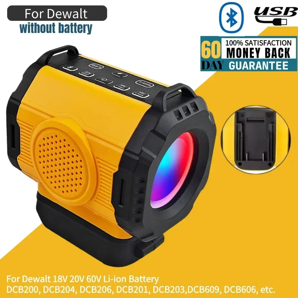 Makita Bluetooth Speaker For 18V 20V Battery USE USB Type-C Port Charge Player Loudspeaker Amplifier