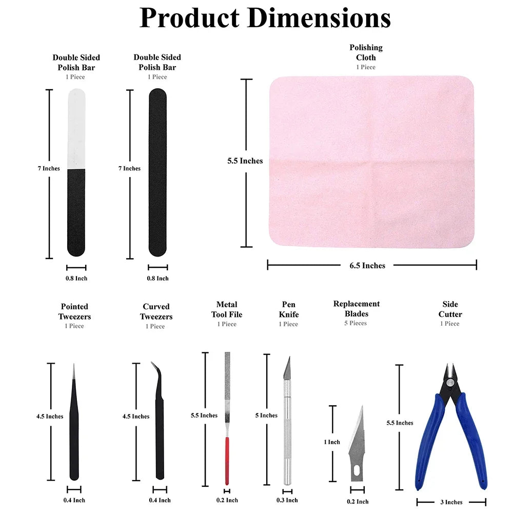 Multiple Models 3D Printer Tool Kit Trimming Knife Scraper Cleaning Needle Tweezers Pliers Deburring Kit DIY 3D Printing Tools