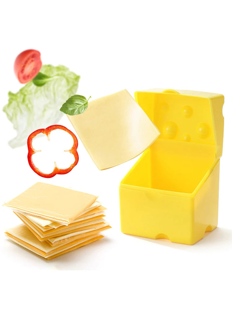 Clamshell Cheese Box, Household Kitchen Crisper, Butter, Cheese, Cheese Packaging Storage Box, Refrigerator Food Crisper Box